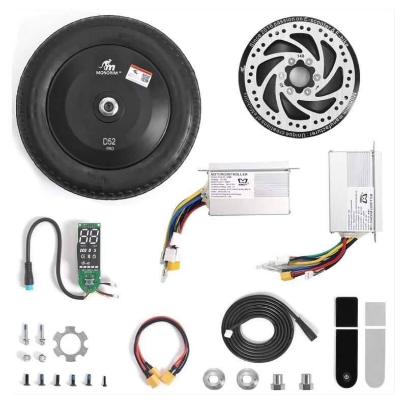DUAL52 AWD atnaujinimo rinkinys PACK U5 2.0, skirtas Xiaomi elektriniams paspirtukams - DUAL MOTOR rinkinys Monorim - 37 DUAL52 