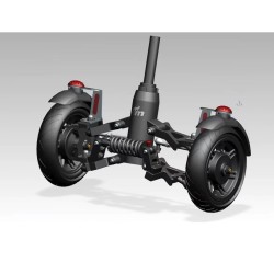 Installer Monorim X3-sættet for at have to hjul foran på din scooter.
