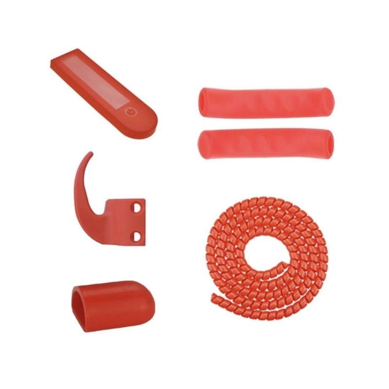 Kit of silicone protectors plus cable covers and a hook for bags.  - 2 Kit of silicone protectors plus cable covers and a hook f