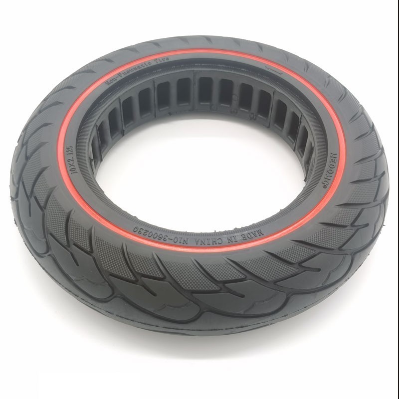 stamme skildring Regn Installer 10 pulserede faste dæk - klik ikke længere. model Solid tire Drox  10 inches red line