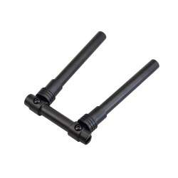 90 degree foldable aluminum handlebar  - 11 90 degree foldable aluminum handlebar Easy fold handlebar to a 90 degree angle Insta