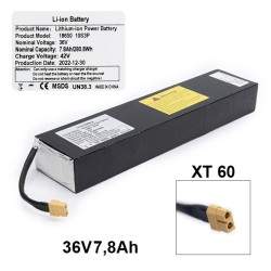 Batteri 36v 7800mah til Kugoo S1 el-scooter eller lignende  - 1 Batteri 36v 7800mah til Kugoo S1 el-scooter eller lignende Batte