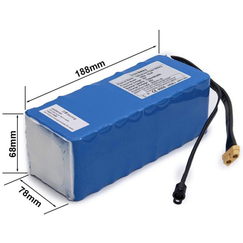 Eksternt ekstra batteri 36v 12800mah til el-scooter eller el-cykel  - 2 Eksternt ekstra batteri 36v 12800mah til el-scooter elle