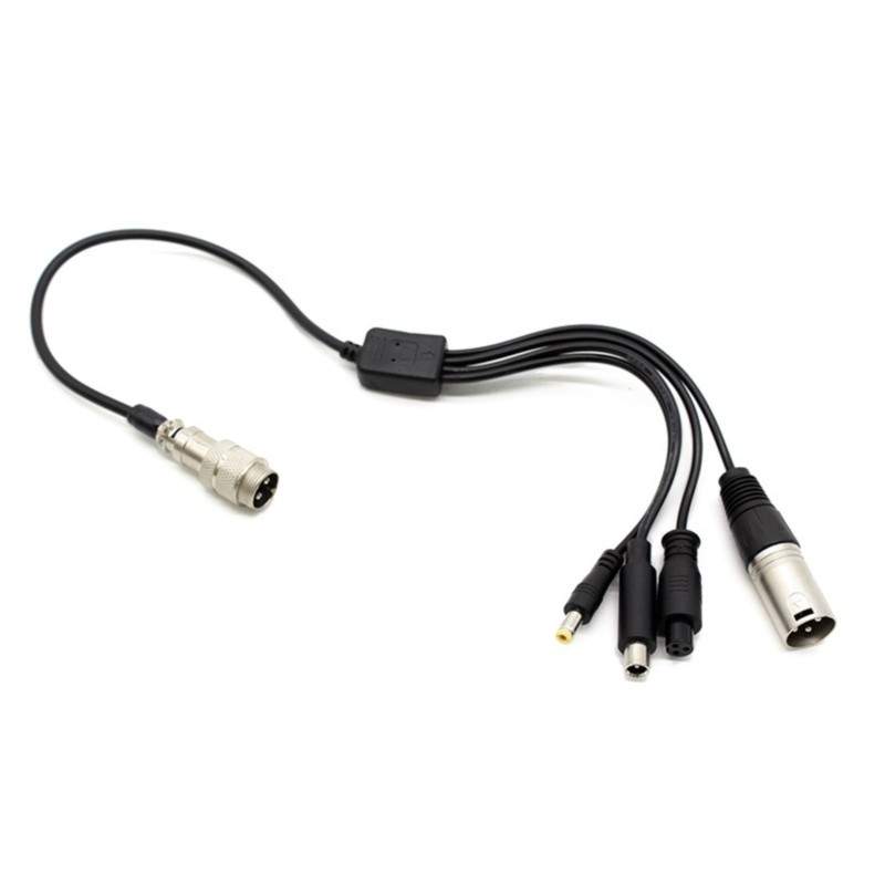 GX16-DC5,5mm / DC8mm / XLR / GX12 töltő konverter kábel  - 1 GX16-DC5,5mm / DC8mm / XLR / GX12 töltő konverter kábel GX16-DC5,5m