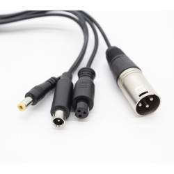 GX16-DC5,5mm / DC8mm / XLR / GX12 töltő konverter kábel  - 2 GX16-DC5,5mm / DC8mm / XLR / GX12 töltő konverter kábel GX16-DC5,5m
