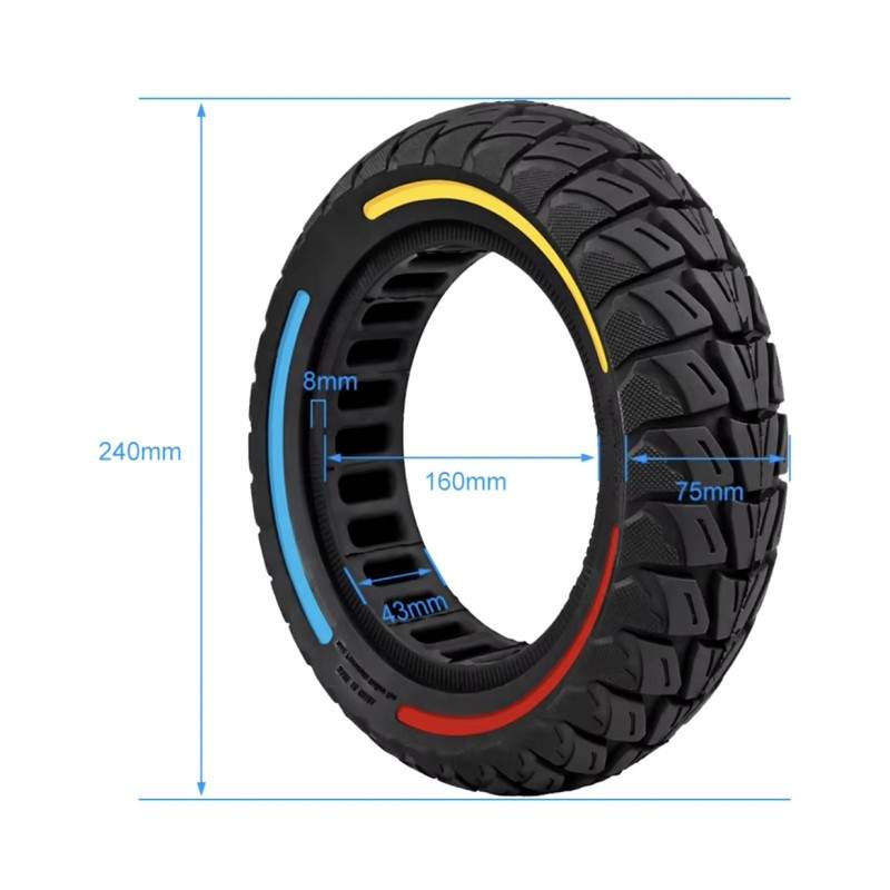 Sploshnaya shina 255kh80 dlya Kaabo Mantis, Zero 10X, Vsett 10+ KROXNE - 1 Sploshnaya shina 255kh80 dlya Kaabo Mantis, Zero 10X,