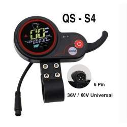 QS-S4 6-pins display (36V-60V) voor Kaboo, Zero 9, Zero 8X, Zero10, Zero10X en vergelijkbaar  - 1 QS-S4 6-pins display (36V-60V)