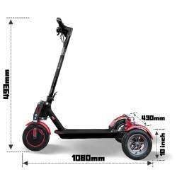 Monorim T0S Ultra x3Kolesnyy motor 350 Vt, akkumulyator 7800 mAch, skorost' 30 km/s Monorim - 3 Monorim T0S Ultra x3Kolesnyy mot