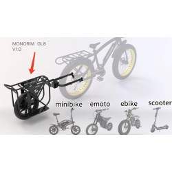 Monorim GL8 - Luggage Rack Trailer, Basket for Bike or Electric Bikes. Monorim - 1 Monorim GL8 - trailer for luggage rack, bicyc