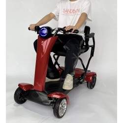 Keturių ratų sulankstomas elektrinis paspirtukas su kėde vyresnio amžiaus žmonėms Segway - Ninebot - 1  