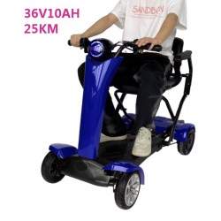 Firehjuls sammenleggbar elektrisk sparkesykkel med stol for eldre Segway - Ninebot - 4  