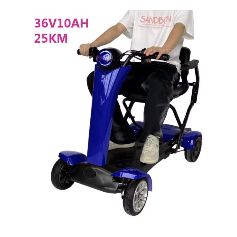 Chetyrekhkolesnyy skladnoy elektrosamokat s kreslom dlya pozhilykh lyudey Segway - Ninebot - 4  