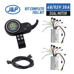 Sada dvou ovladačů s obrazovkou a spouští pro instalaci dvou motorů 48v / 52v 35A (JP) KROXNE - 1  