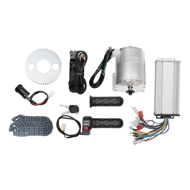 Børsteløst motorsæt 48-72V 3000W med controller og gashåndtag til quad, el-løbehjul, cykel eller motorcykel DIY KROXNE - 1 Kompa