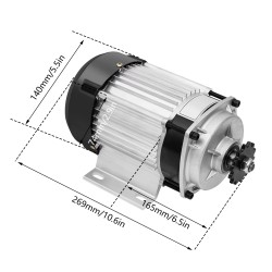 Kit triciclo elettrico (motore elettrico brushless, regolatore, acceleratore) 48v 500w 750w KROXNE - 21  