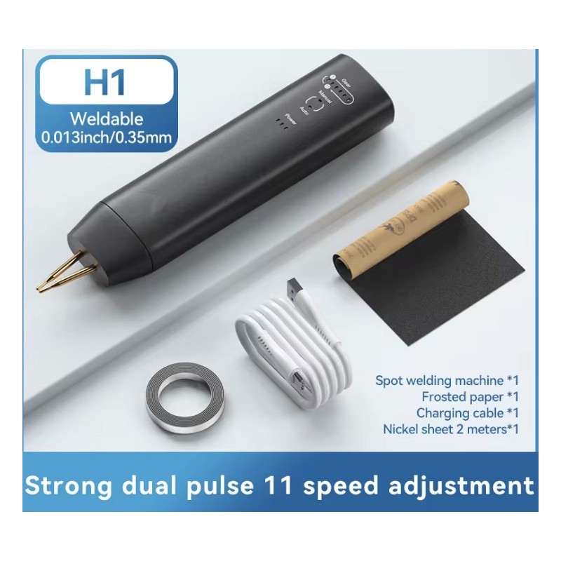 Saldatrice a punti portatile H1 con 11 e H2 con 90 modalità regolabili per batterie al litio KROXNE - 1  