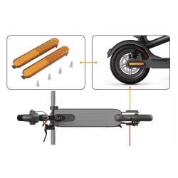 Réflecteurs arrière pour Xiaomi Pro 2, 1S, Essential, Mi 3 ou similaire Xiaomi - 8 Conviennent comme pièces de rechange pour Xia