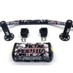 Manubrio racing 1-1/8" con manopole professionali per bici, ATV e Quad Kayo BSE CRF KLX KROXNE - 4  Adatto a bici, ATV e Quad Ka