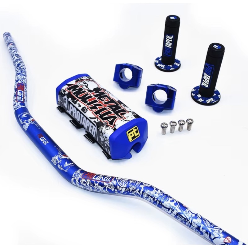 Guidon compétition 1-1/8" avec poignées pro pour vélo, ATV et Quad Kayo BSE CRF KLX KROXNE - 5  Adapté aux vélos, ATV et Quad Ka