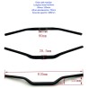 Tekmovalno krmilo 1-1/8" s profesionalnimi ročaji za kolo, ATV in Quad Kayo BSE CRF KLX KROXNE - 10  Primerno za kolesa, ATV in 